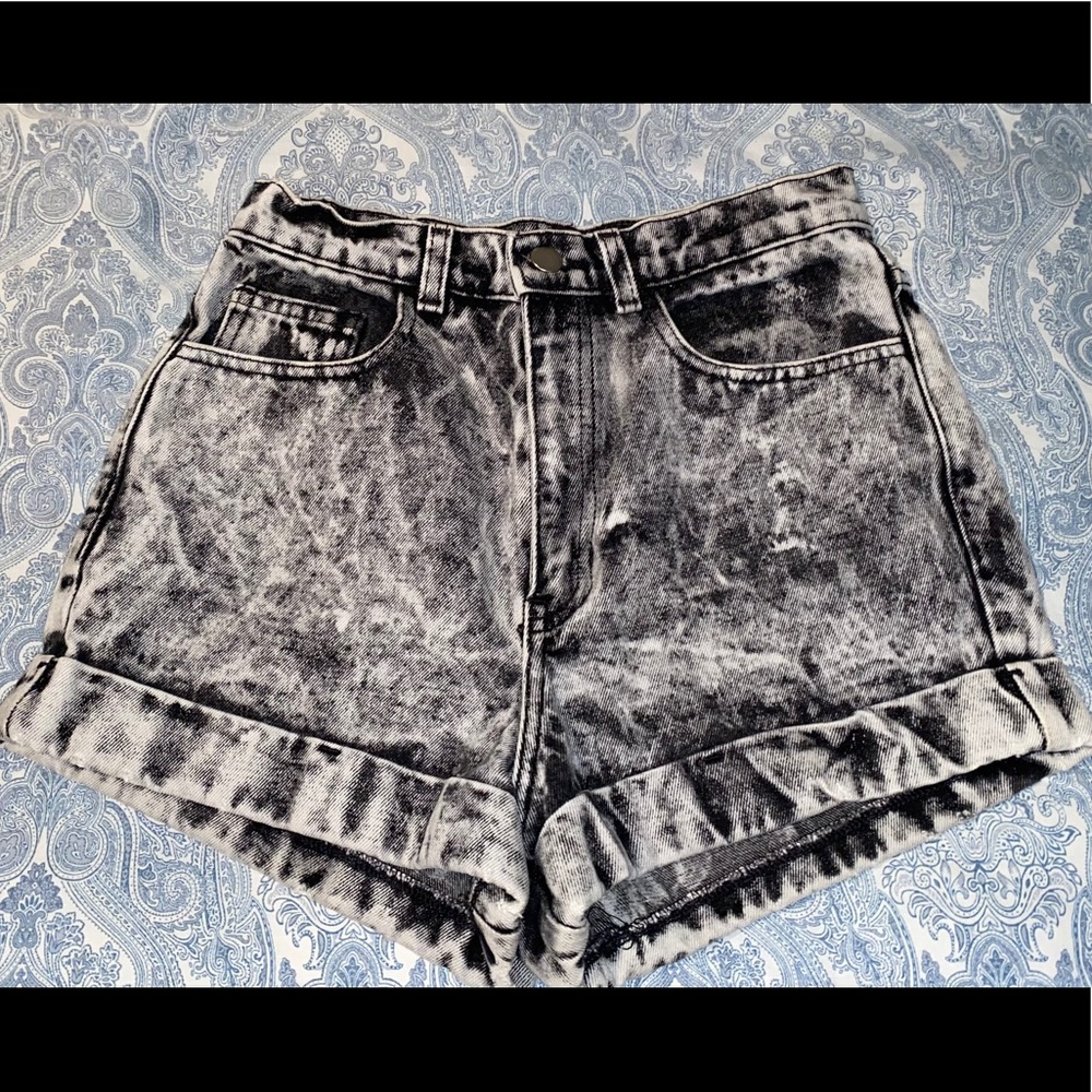 High Waist American Apparel Denim Shorts